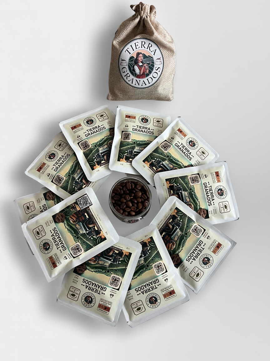 Tierra Granados Dark Roast Drip Bags